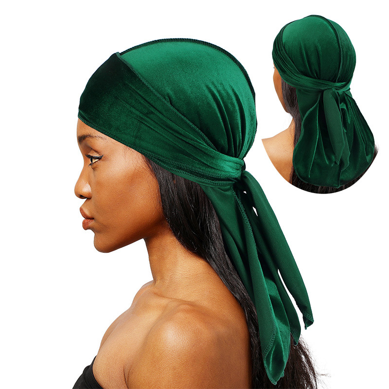 Bandana Doo Rag - Bandana Durags en velours unisexe pour