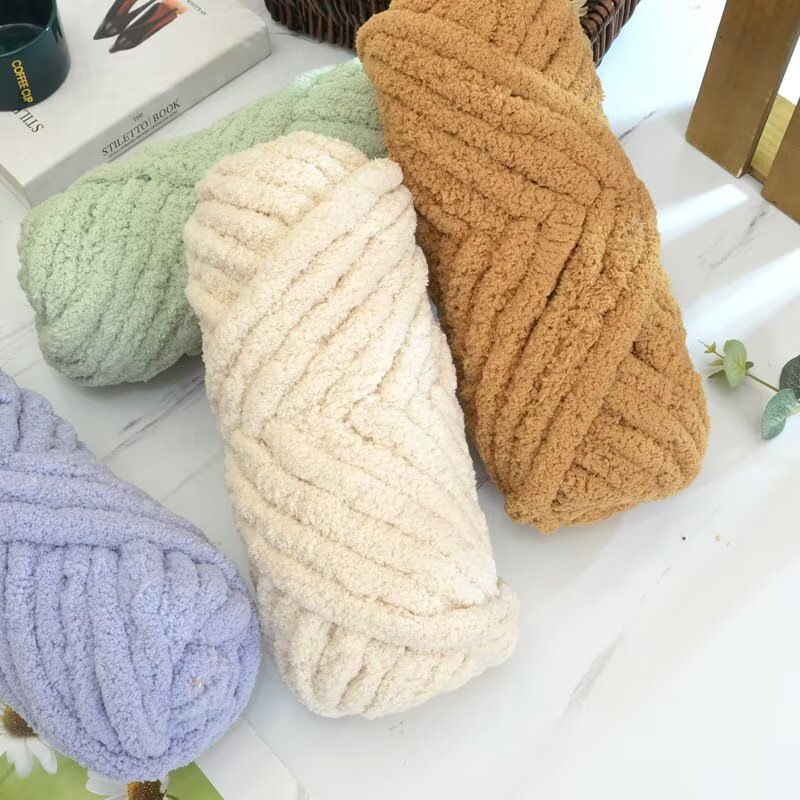 Woven Scarf Blanket - Fil à tricoter queue de chat,