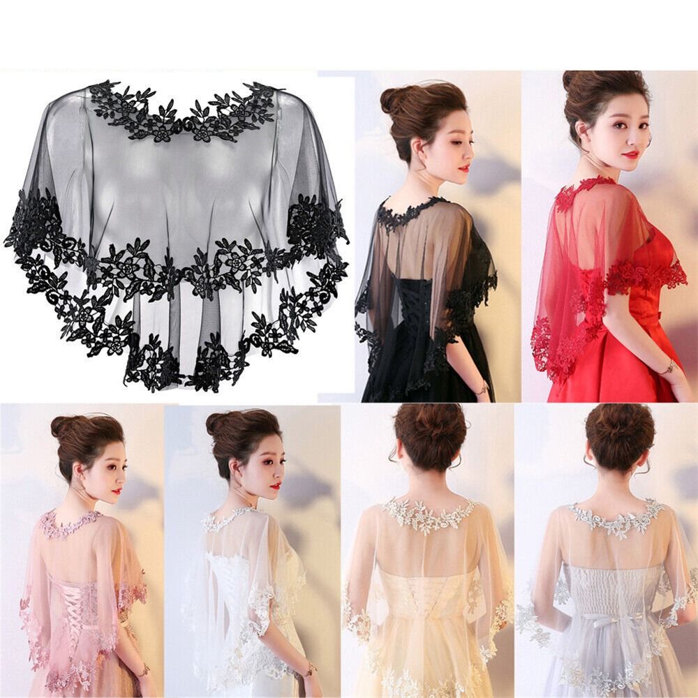 Stole Wedding Shawl - Robe de soirée en dentelle à
