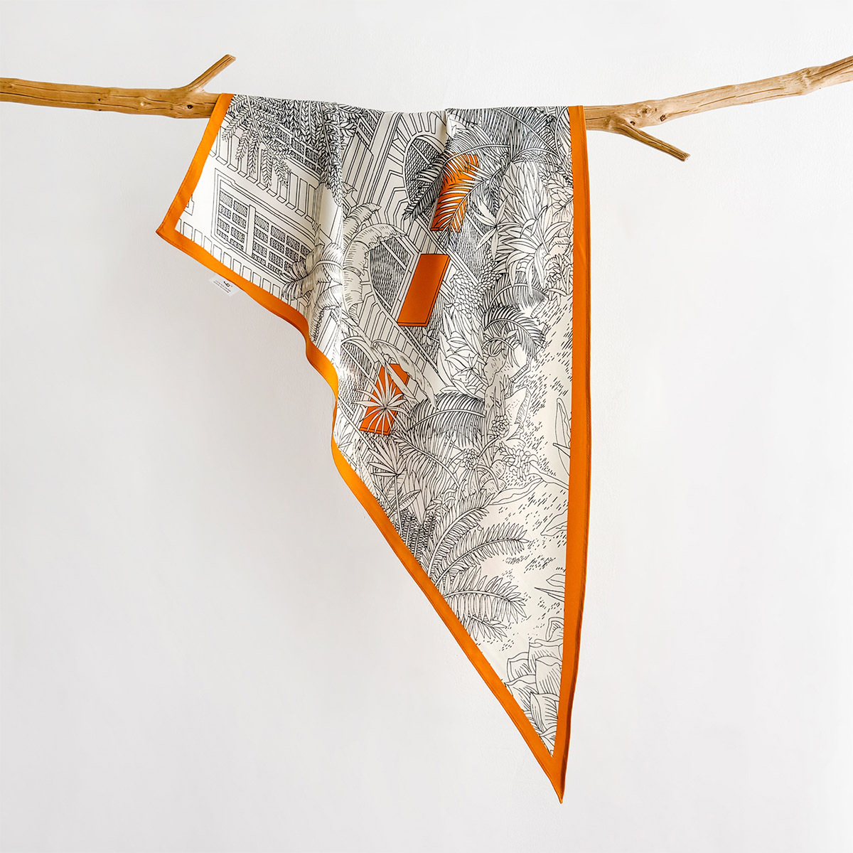 Ascot Neck Scarf - Bandana tendance 100% Soie de Mûrier,