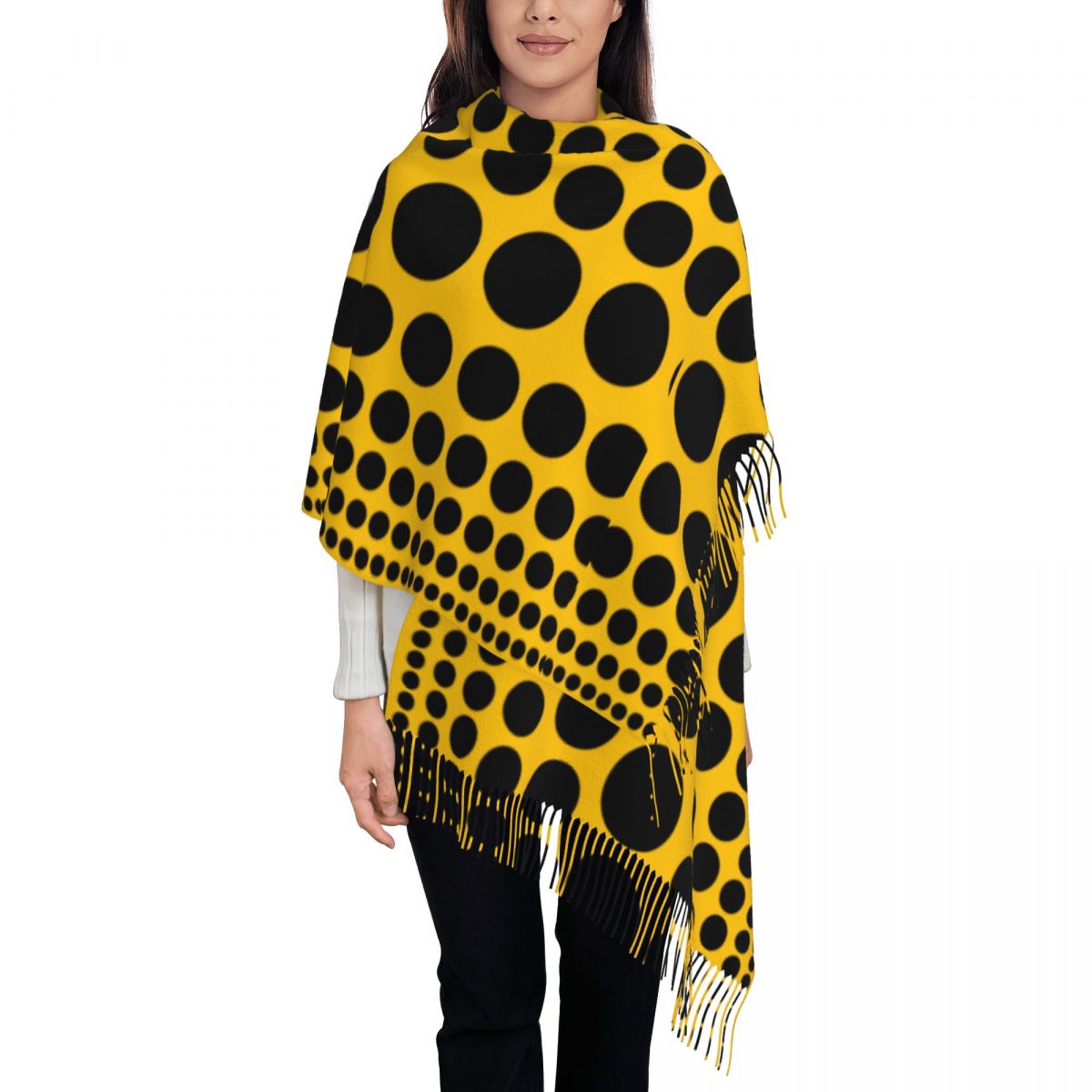 Infinity Scarf Knit - Infinity – écharpe à pois pour