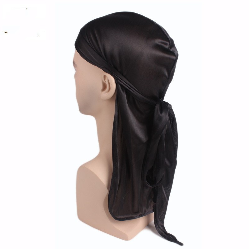 Bandana Doo Rag - Chapeau en Satin soyeux pour homme,