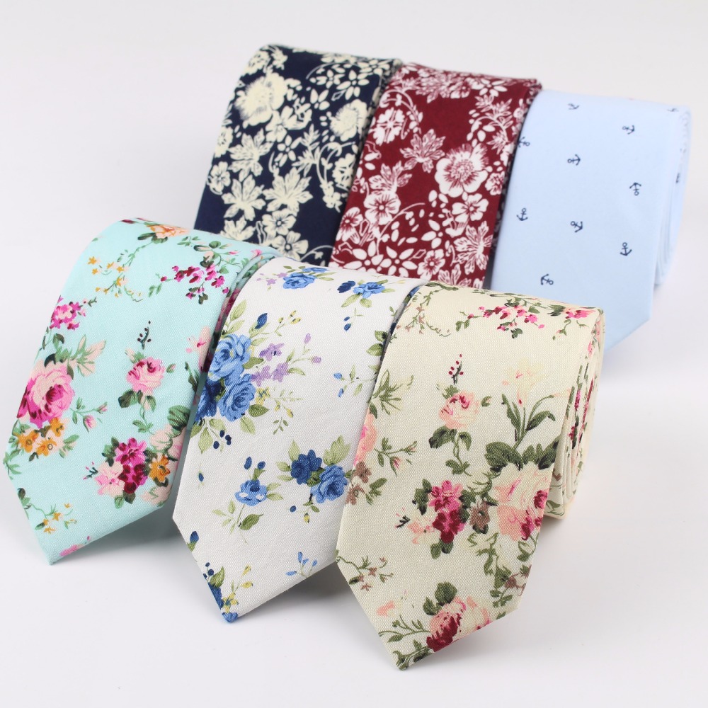 Skinny Tie Men - Compteur de couleurs en coton pour