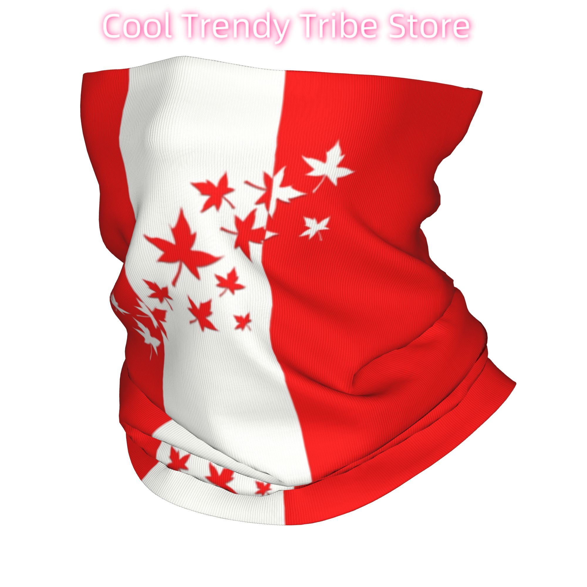 Neck Warmer Tube - Feuille d'érable personnalisée drapeau du Canada