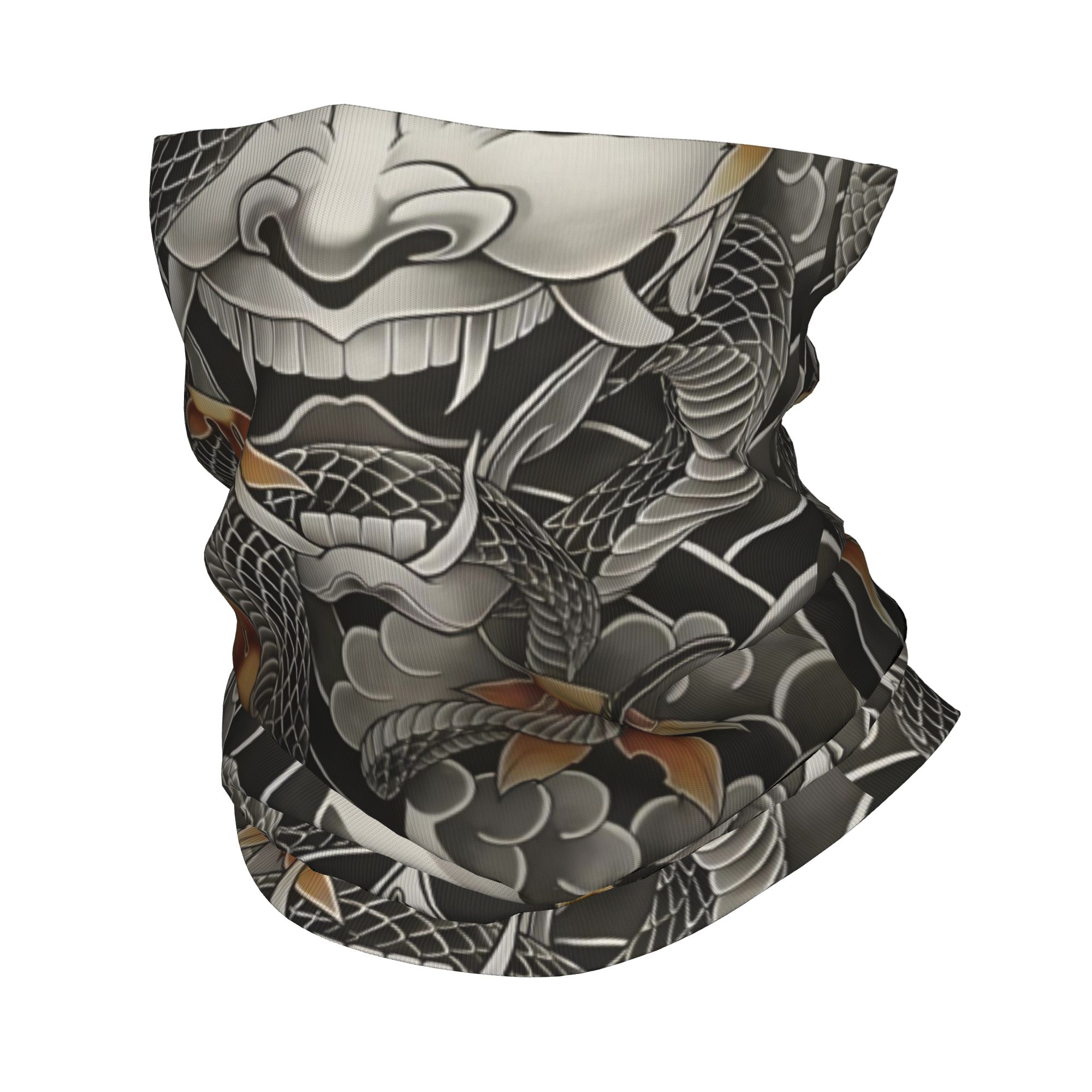 Neck Warmer Tube - Bandana personnalisé samouraï Oni démon, cache-cou