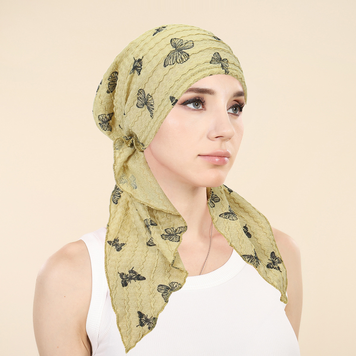 Head Wrap Turban - Hijabs pour femmes musulmanes, bonnets enveloppants,