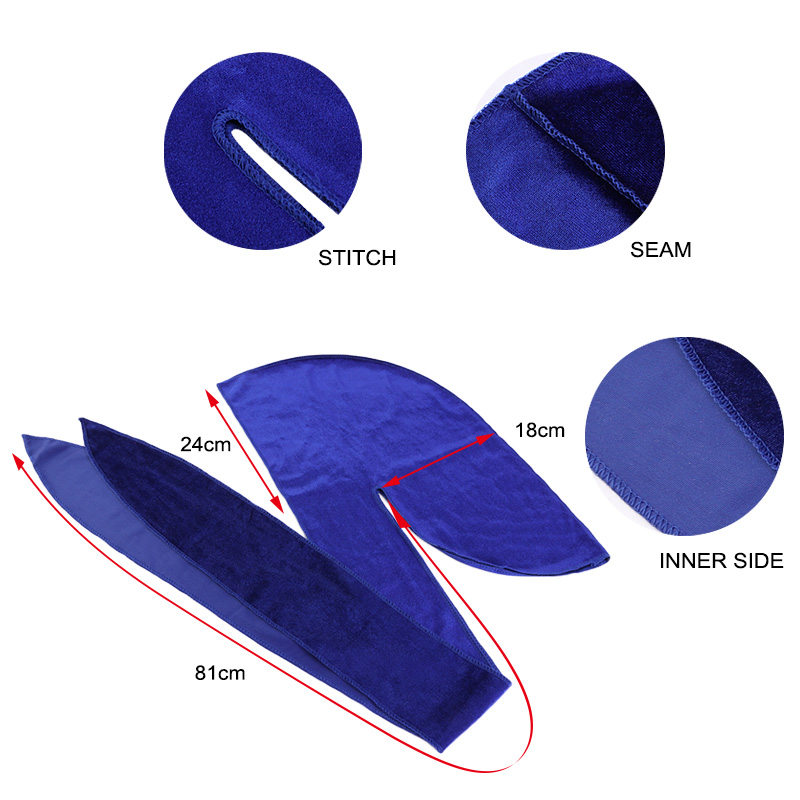 Bandana Durags en velours unis - Bandana Doo Rag avis et prix