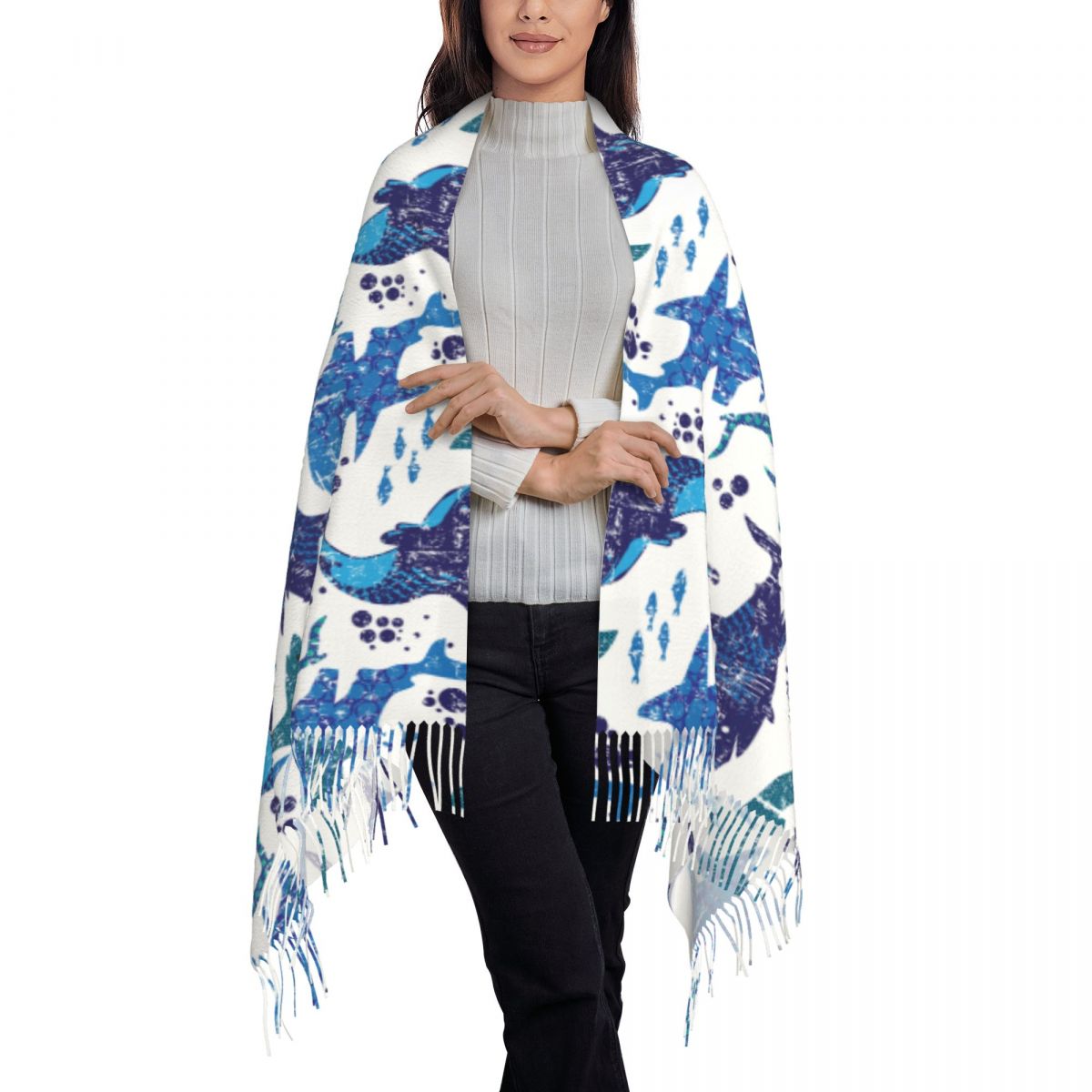 Shark monde sous-marin océan m - Pashmina Wrap Large avis et prix
