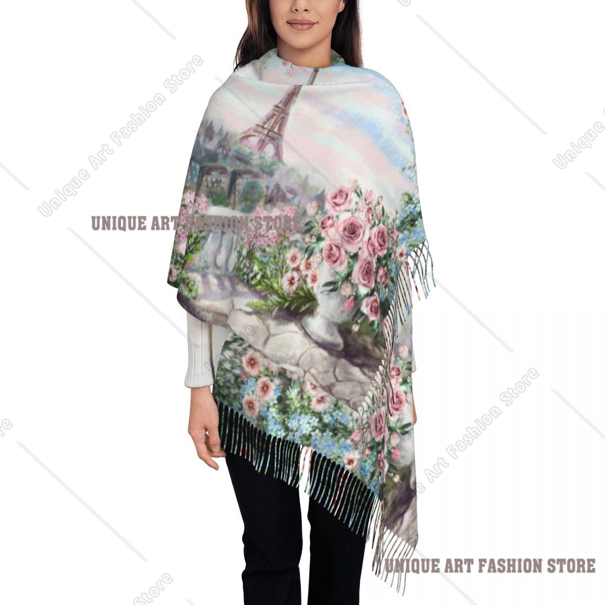 Peinture à l'huile France Pari - Pashmina Wrap Large avis et prix