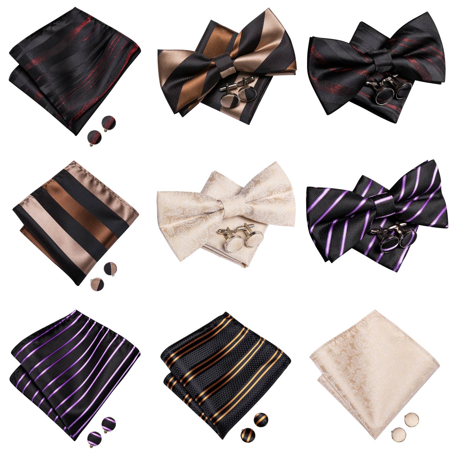 Boutons de manchette Hanky ave - Bow Tie Pre Tied avis et prix