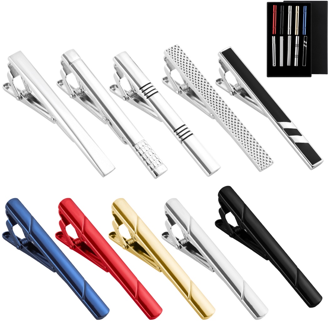 Lot de 10 pinces à cravate pou - Tie Bar Set Gift avis et prix