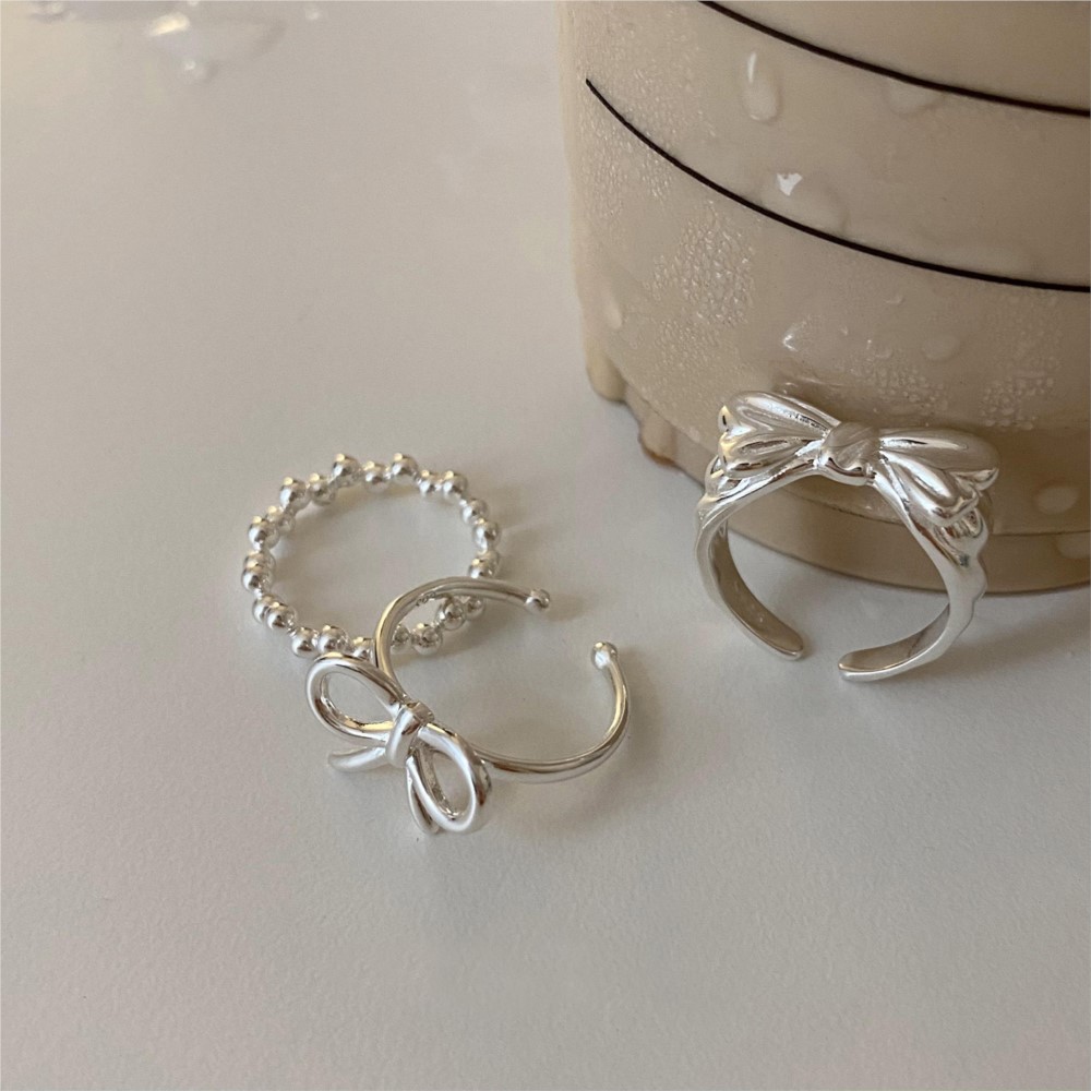 Bague ouverte en argent sterli - Tie Clip Silver avis et prix