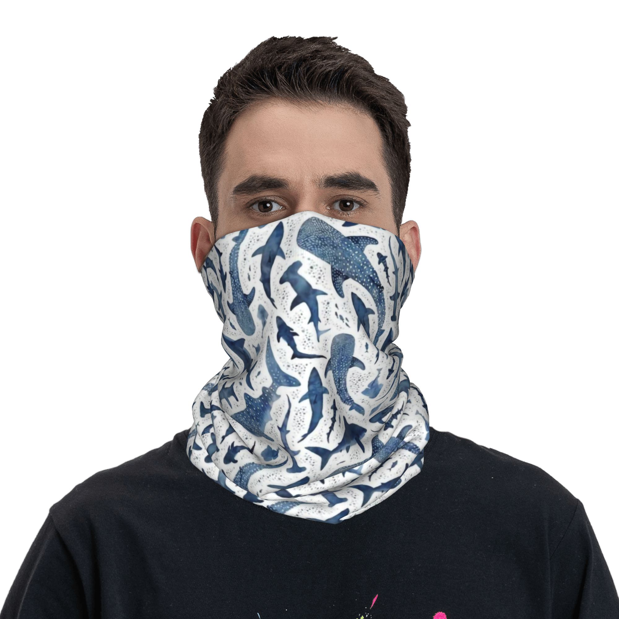 Personnalisé bleu aquarelle re - Neck Warmer Tube avis et prix