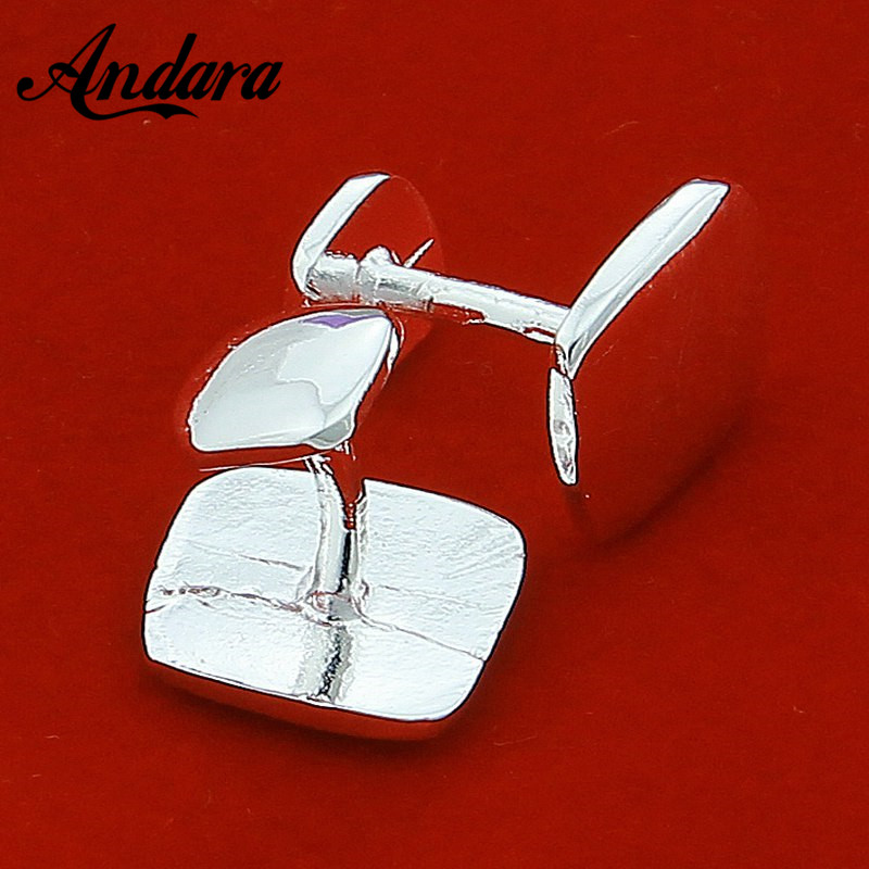 Boutons de manchette carrés en - Tie Clip Silver avis et prix