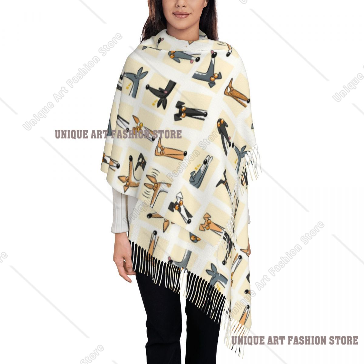 Écharpe à pampilles pour femme - Pashmina Wrap Large avis et prix