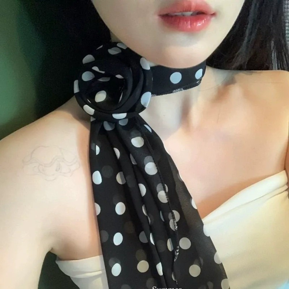 Nouveau Foulard Long en Chiffo - Ascot Neck Scarf avis et prix