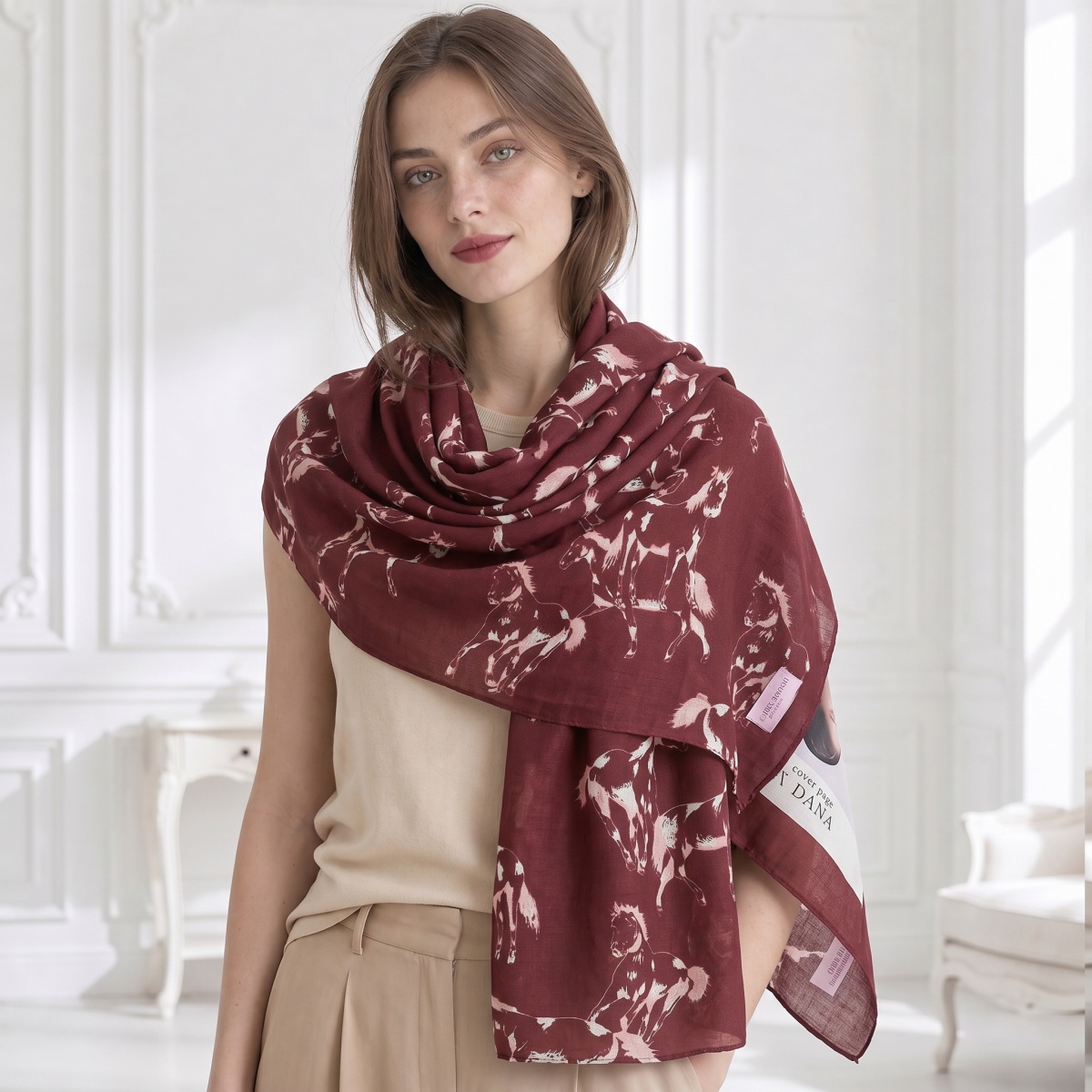 Écharpe Femme en Coton, Foular - Pashmina Wrap Large avis et prix