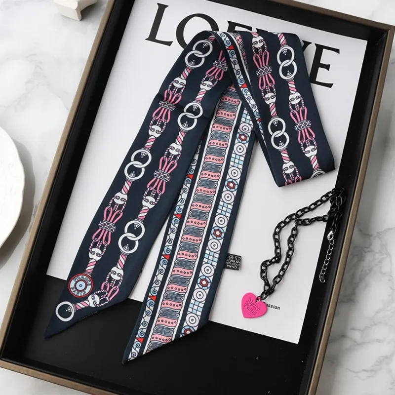 Mode maigre Foulard en soie po - Ascot Neck Scarf avis et prix