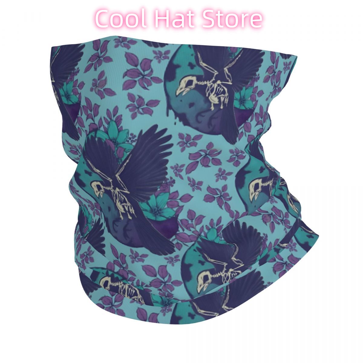 Corbeau squelette et lune band - Neck Warmer Tube avis et prix