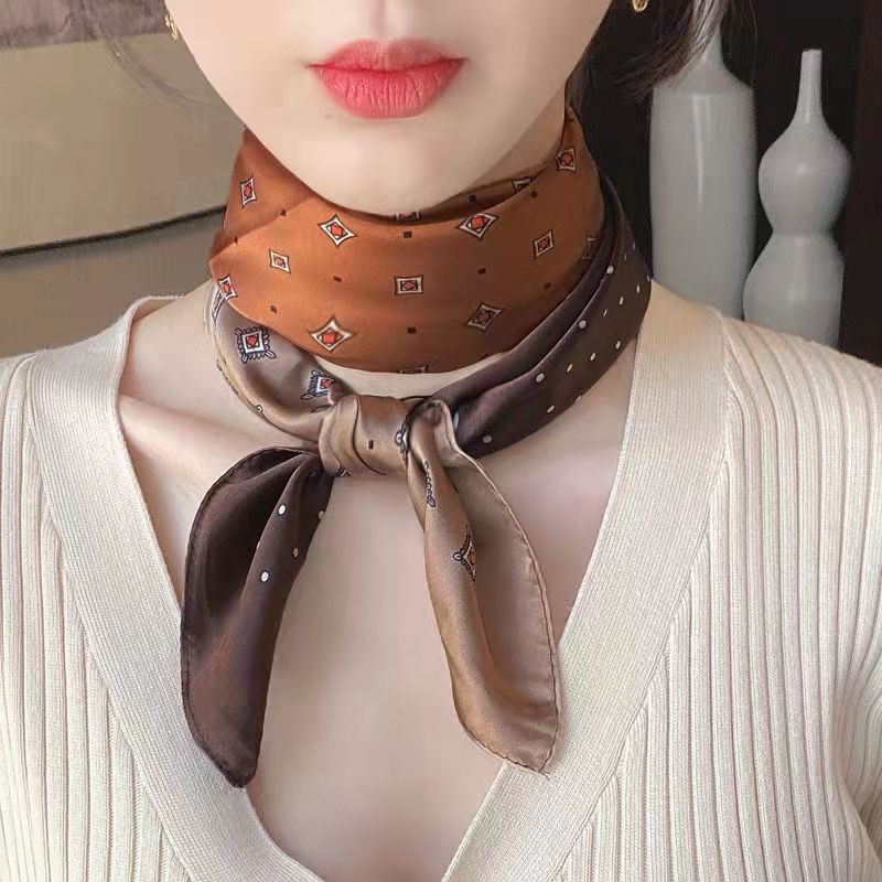 Écharpe carrée imprimée zèbre  - Ascot Neck Scarf avis et prix