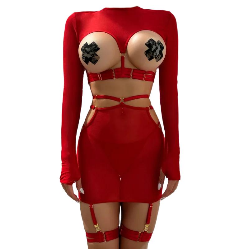 Ensemble de lingerie sexy à ma - Silk Tie Striped avis et prix