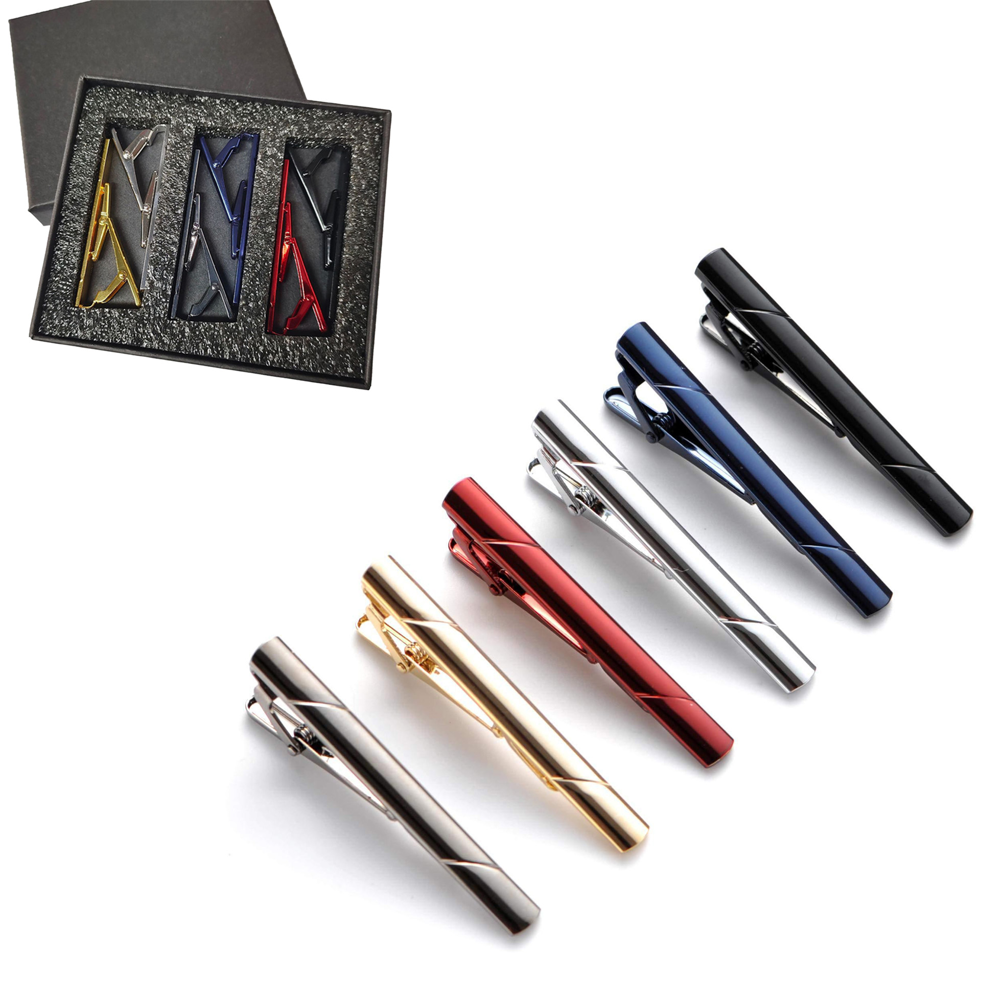 Attaches-cravates en métal (1/ - Tie Bar Set Gift avis et prix