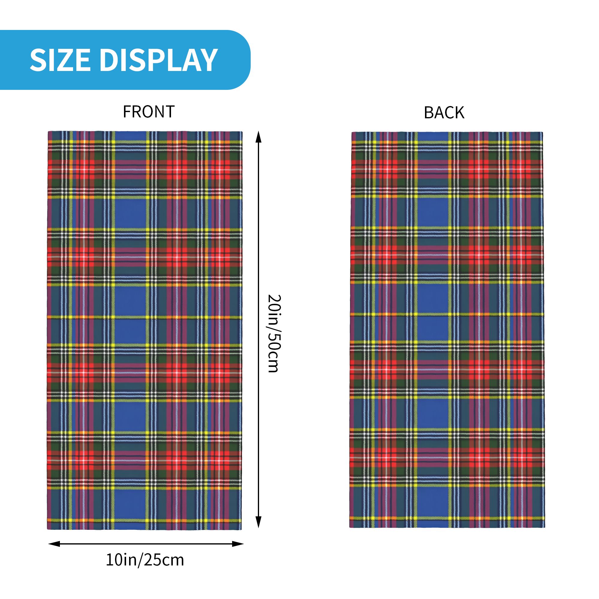 Personnalisé Royal Tartan Plai - Neck Warmer Tube avis et prix