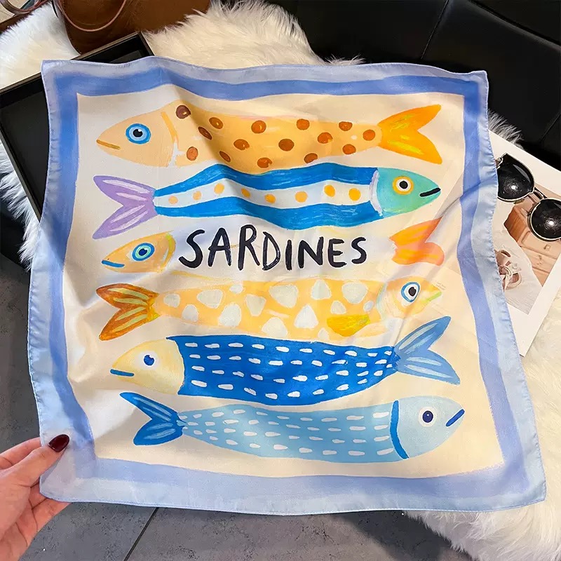 Foulards carrés en soie à moti - Face Scarf Mask avis et prix