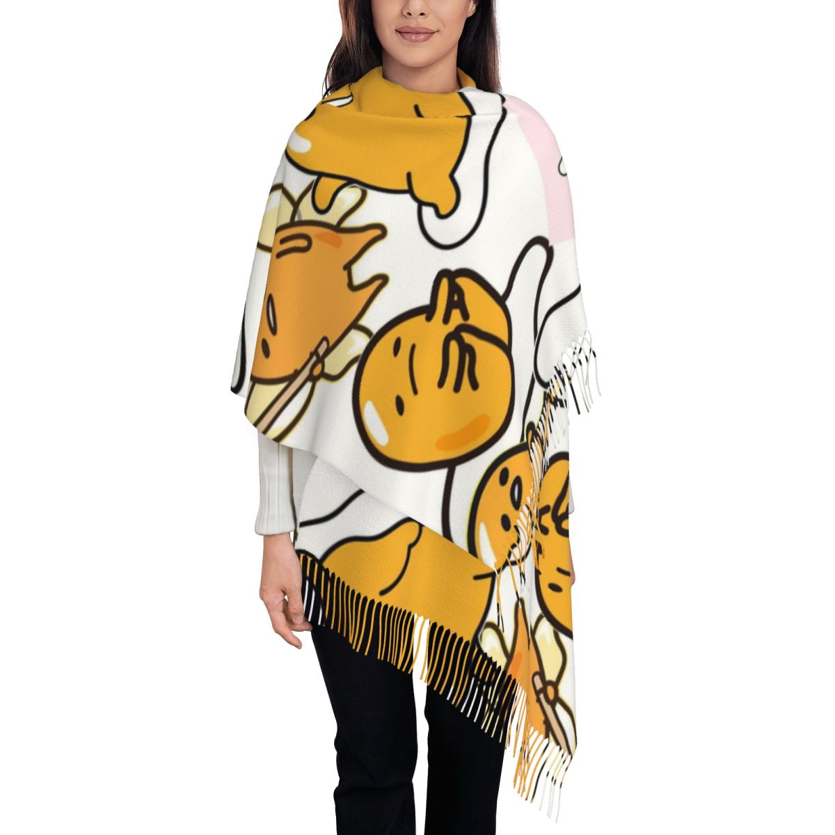 Gudetama mignon oeuf dessin an - Pashmina Wrap Large avis et prix