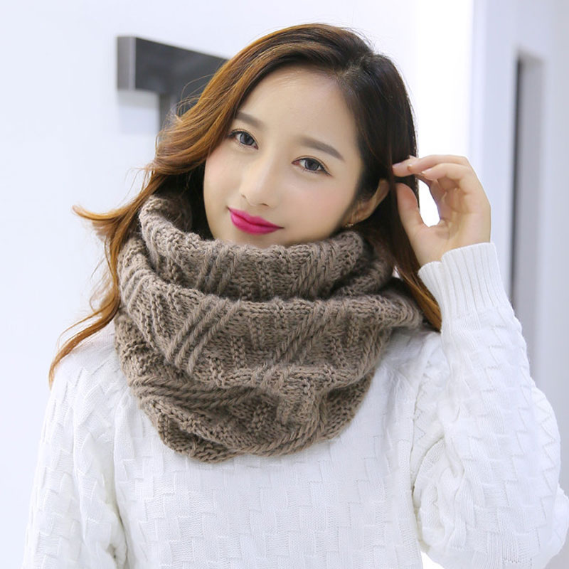 Écharpe tricotée épaisse unise - Infinity Scarf Knit avis et prix